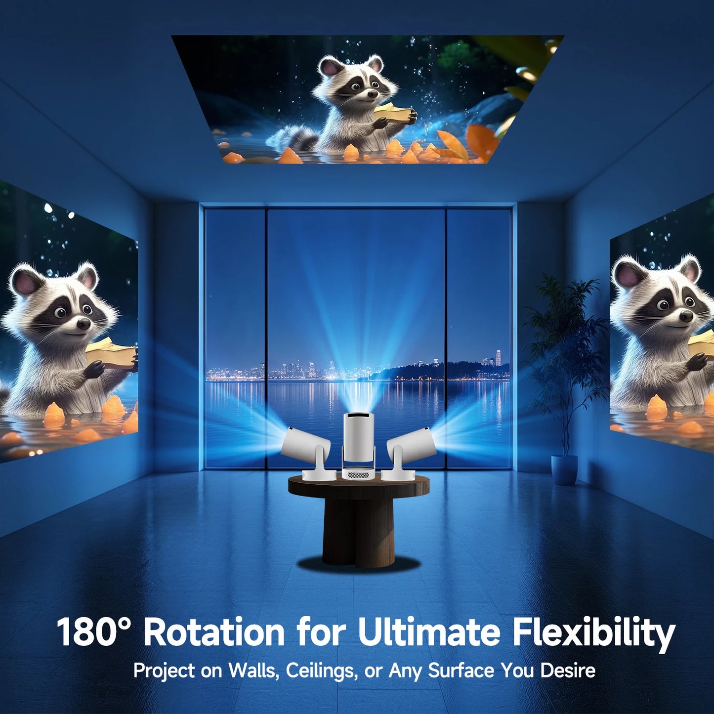 Magcubic 8K Wifi6 Projector 290ANSI Android 14 Dual WIFI Allwinner H726 BT5.4 1280*720P Home Cinema Outdoor Portable HY300 Pro +