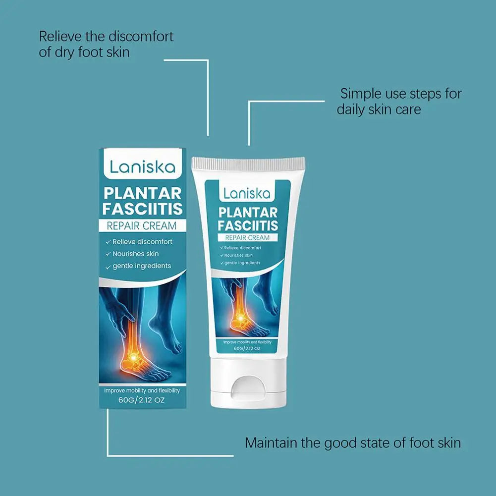 Natural Plantar Fasciitis Relief Cream for Heel Spurs Achy Feet Treatment Legs Gel Cream Cooling Refreshing Moisturizing Care