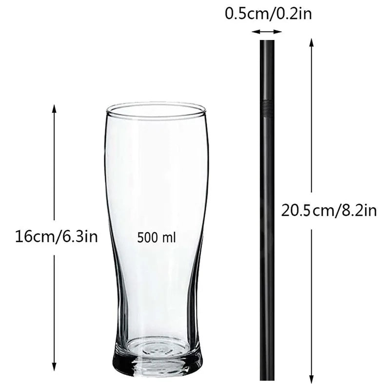 100-1000PCS Drinking Straw Biodegradable Reusable for Smoothies Birthday Wedding Party Kitchen Multicolor Straws Dropshipper