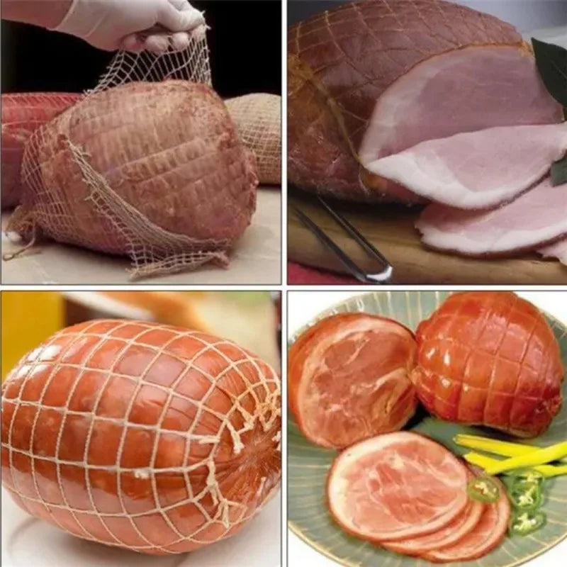 Cotton Meat Net Hot Dog Ham Sausage Butcher's Roast Cooking String Net