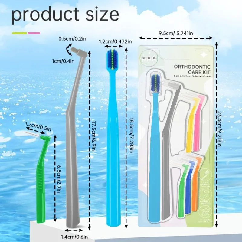 Soft Hair Implant Interdental Brush Single-Beam Soft Teeth Cleaning Toothbrush Oral Care Tool Small Head