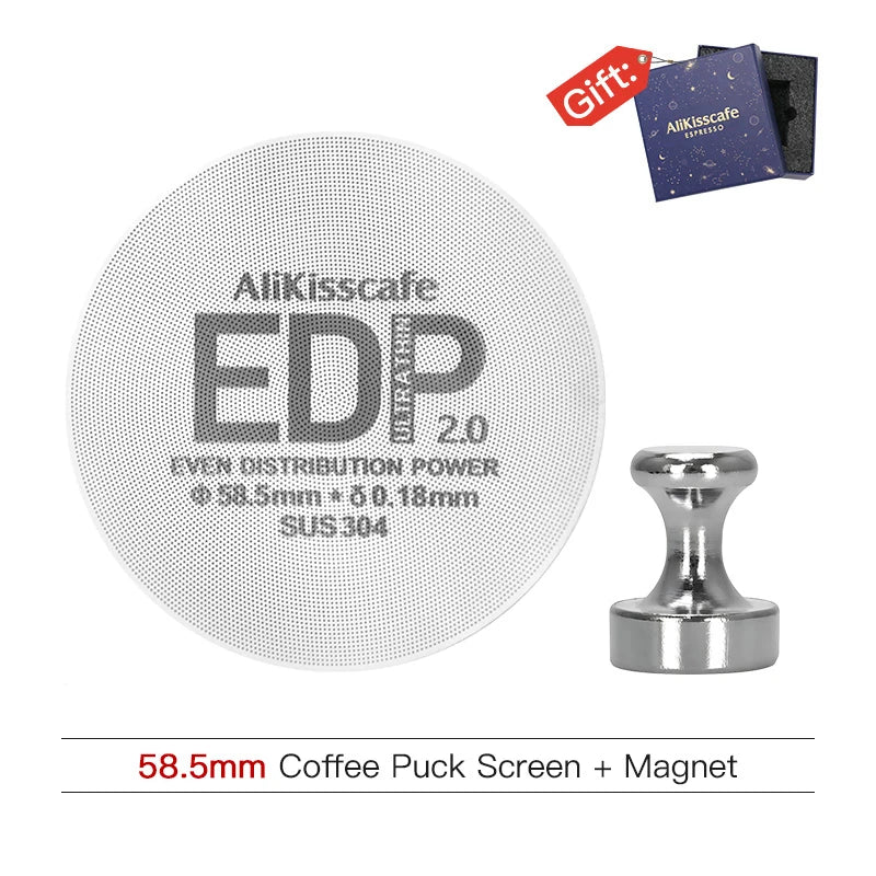 Alikisscafe Coffee Puck Screen Magnetic Espresso Filter 49.5mm 51mm 53.5mm 57.3mm 58.5mm Barista Portafilter Accessories Tools