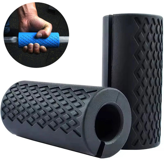 Thick Bar Grips Non-Slip Silicone Fat Bar Dumbbell Barbell Sleeves Weightlifting for Gym Home Workout Muscle Growth Wrist Guard