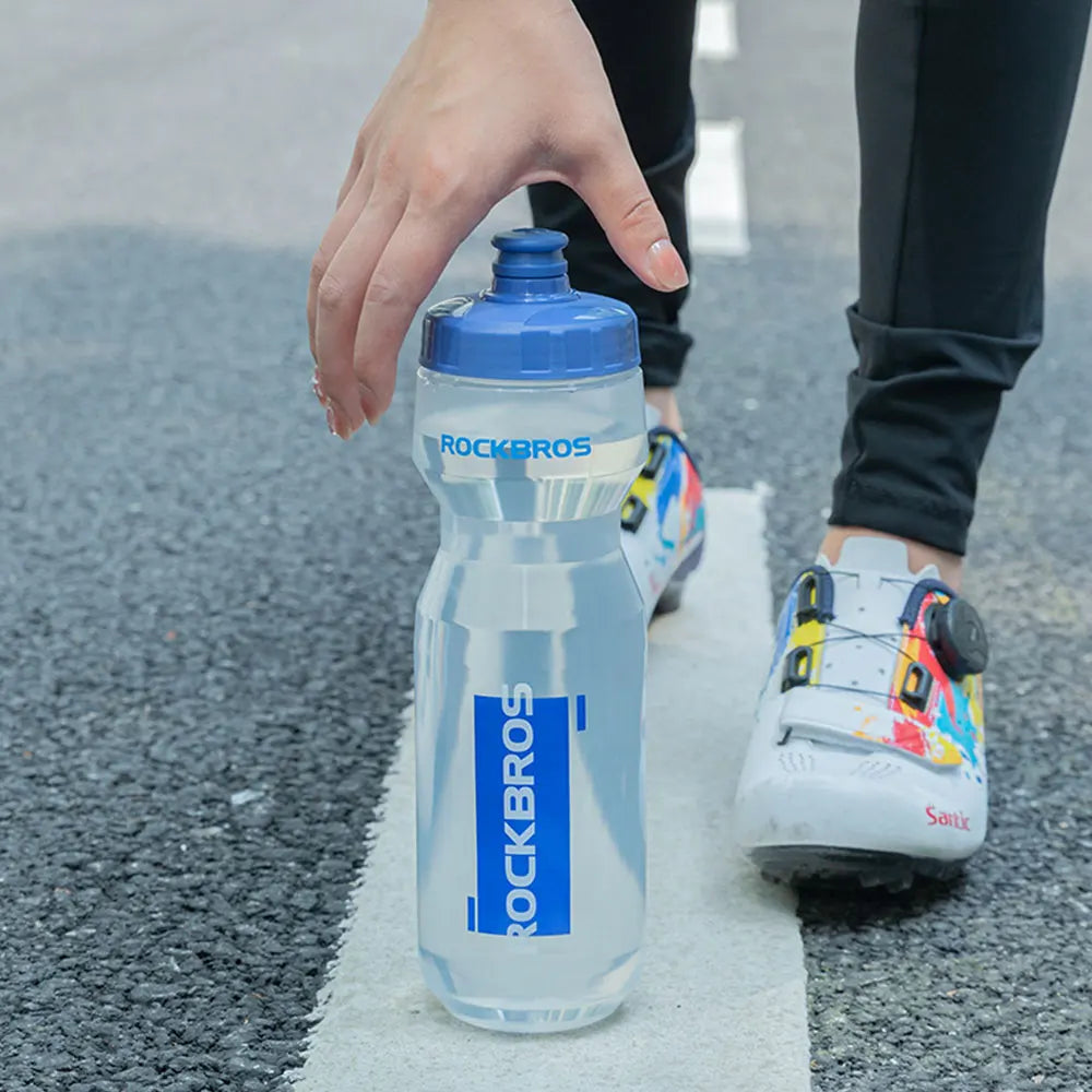 ROCKBROS Bicycle Water Bottle 750ML PP5 Plastic For Outdoor Running Climbing Sports Squeeze Mug Cycling Kettle Portable Bike Cup