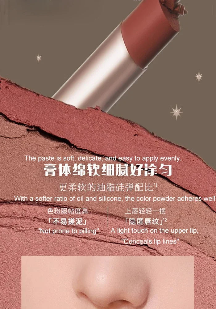 Flower Knows Little Angel Collection Lipstick Velvet Matte Waterproof Long Lasting Lip Gloss Makeup Moisturizing Soft Texture