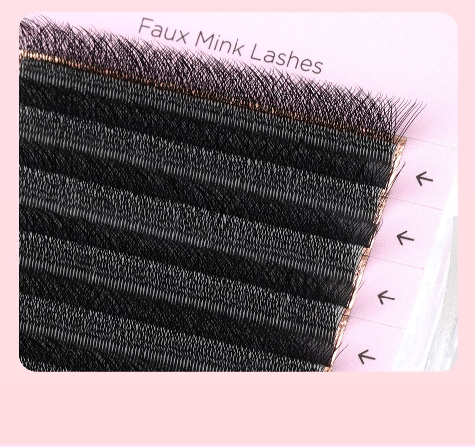 AGUUD Automatic Flowering 2D 3D 4D 5D W Shape Premade Fans Eyelash Extensions Natural Soft Individual Lashes Makeup Cilia