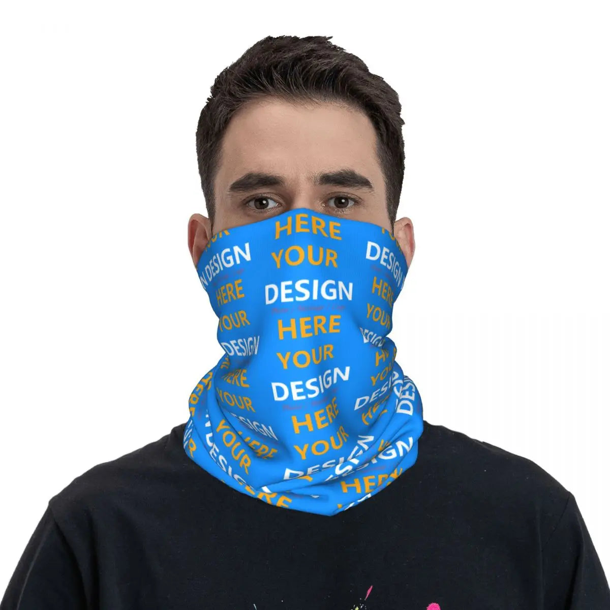 Custom Your Design Here Winter Headband Neck Warmer Ski Hunting Tube Scarf Personalized Customized Logo Face Bandana Gaiter