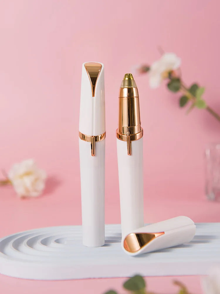 Electric Eyebrow Trimming Tool For Beginners Automatic Electric Eyebrow Trimmer Nose Hair Shaving Brush Scraper 1pc
