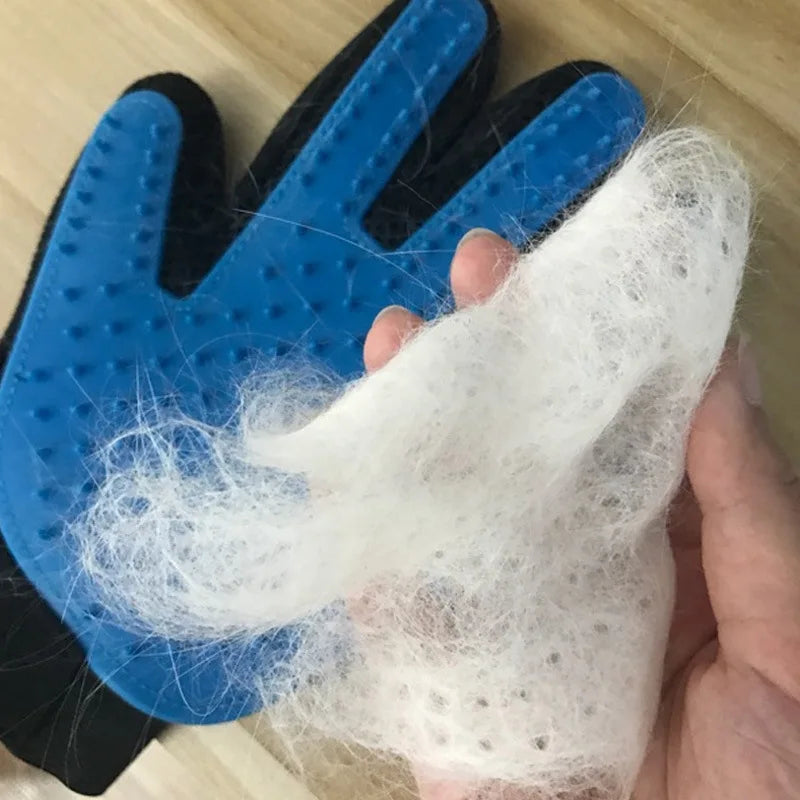 Pet Grooming Gloves Cat Dog Hair Remover Rubber Massage Brush Effective Floating Hair Cleaning Comb