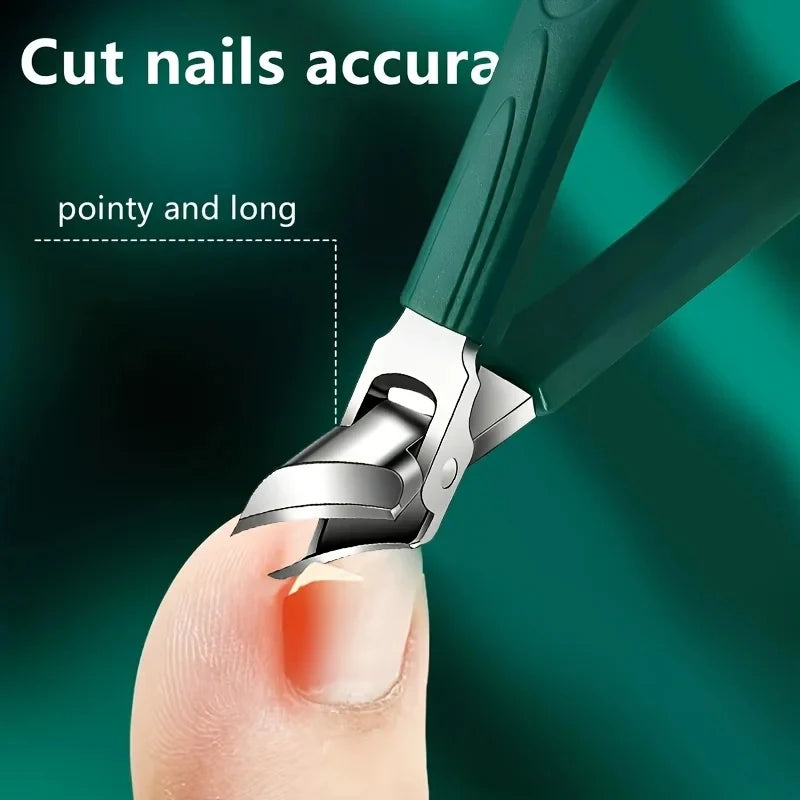 Thick Nail Design Stainless Steel Nail Clipper, Suitable for Adults and Seniors with Thick Hard Nails - Unisex