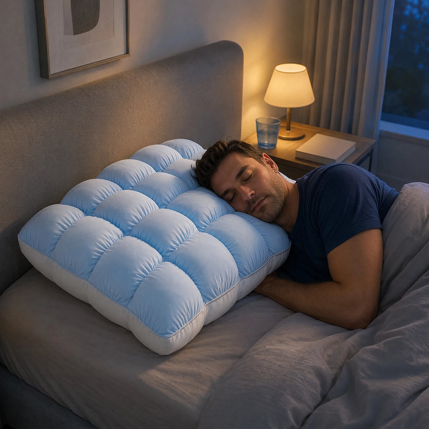 Guest Room Cloud Bread Puff Pillow Fluffy Quilted Dome Down Alternative Fill Nylon Shell Hotel Style Soft Pillow