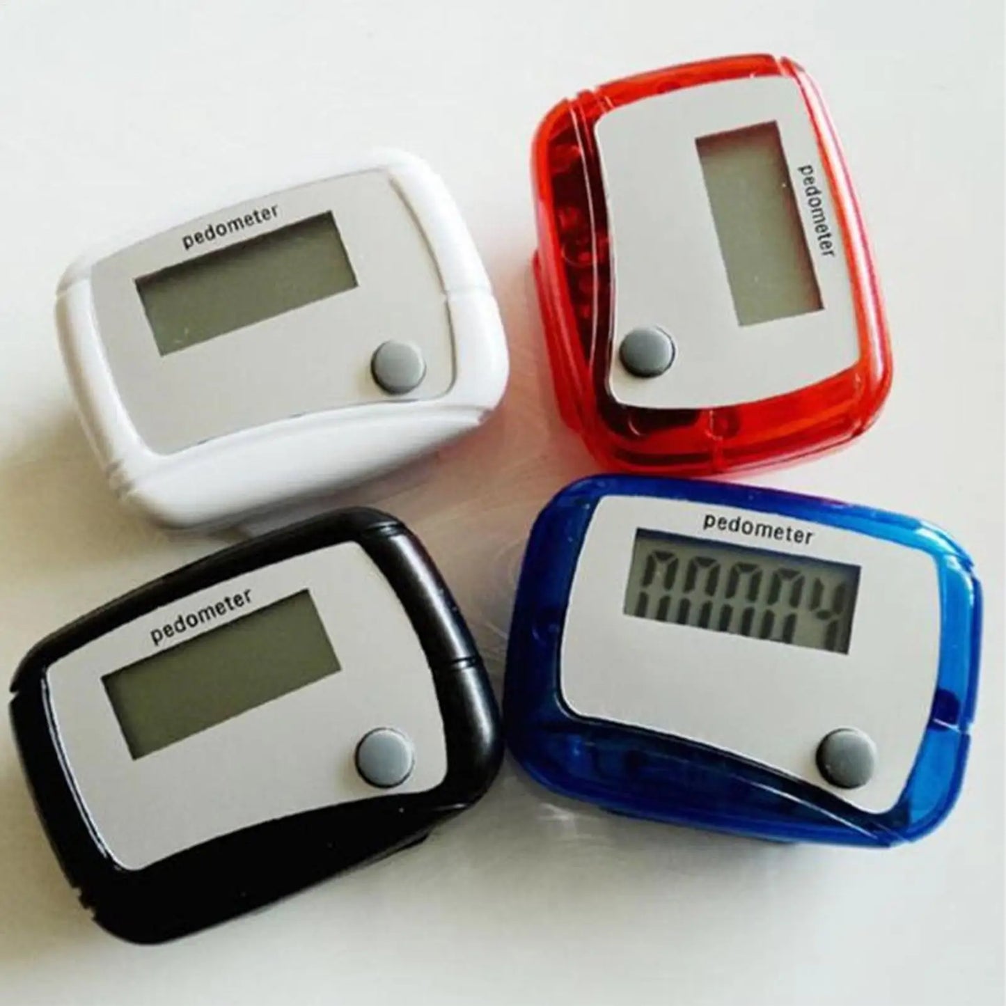 Digital LCD Pedometer with Clip Walking Running Step Counter Step Mini Step Meter for Outdoor Jogging Training Walking