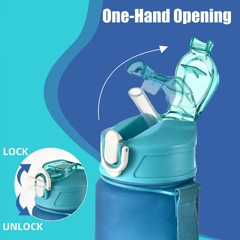 1PCS Hot Sale 750ML Sports Water Bottle Shaker Outdoor Travel Portable Leakproof Drinkware Plastic Drink Bottle BPA Free