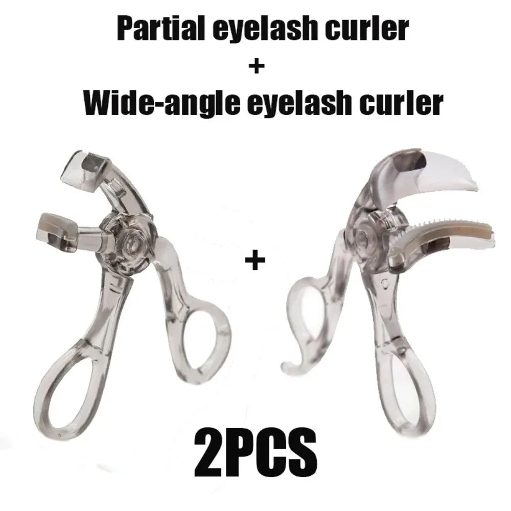 Dual-Type Eyelash Curler Waterproof Natural Curl Wide Partial Clip Long-Lasting Eye Makeup Tool Professional Eye Makeup Tool