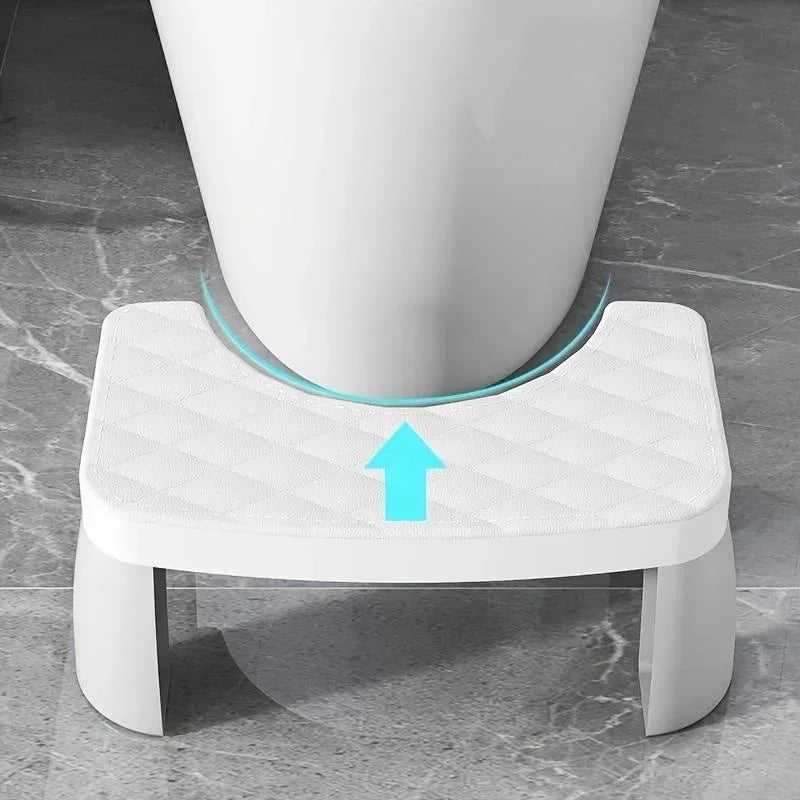 Toilet Potty Stool, Anti-slip Toilet Footstool Bathroom Assistance Step Stool for Adults Kids All Ages Home Bathroom Supplies