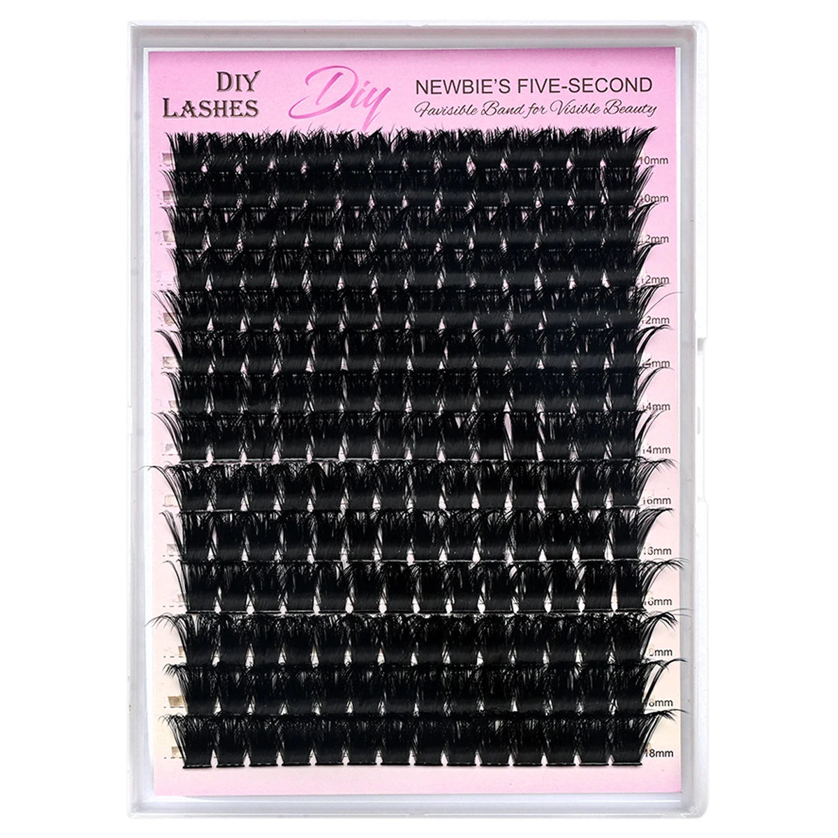 14 Rows of Natural Russian Curly Mink Eyelashes 100D-200D Natural Thick Eyelash Clusters D Personal Eyelashes DIY Eyelash Extens