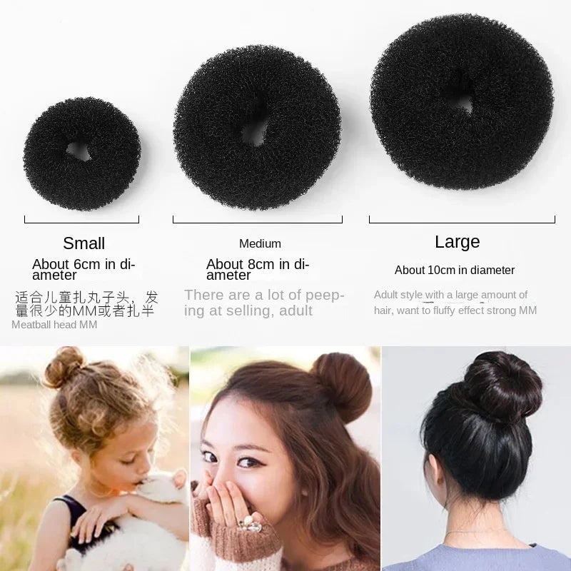 Magic Hair Bun Maker Donut Foam Sponge Easy Big Ring Hair Styling Tools Products Hairstyle Women Girls Hair Accessories