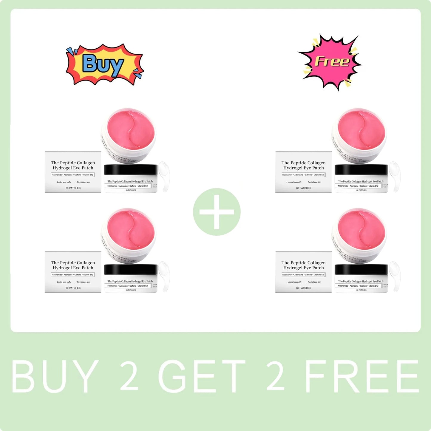Collagen Hydrogel Eye Patch Nicotinamide Eye Mask Anti Dark Circles Eye Bags Moisturizing Firming Eye Patches Skin Care Products