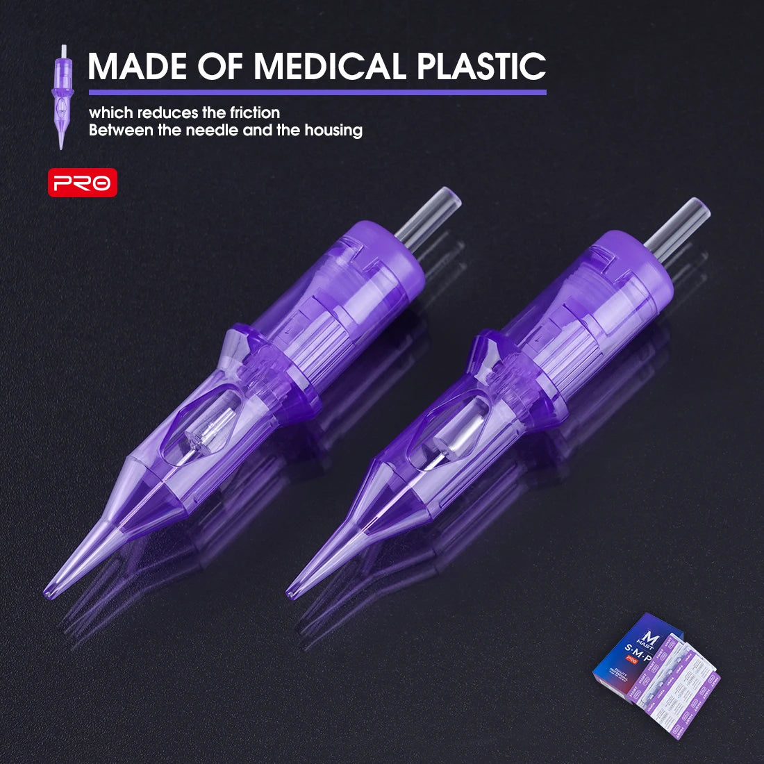 Mast PRO SMP Tattoo Cartridge Needles PMU Art Makeup Needle 1RL 3RL Round Liner Permanent Makeup for Eyeliner Lip Tattoo Supply