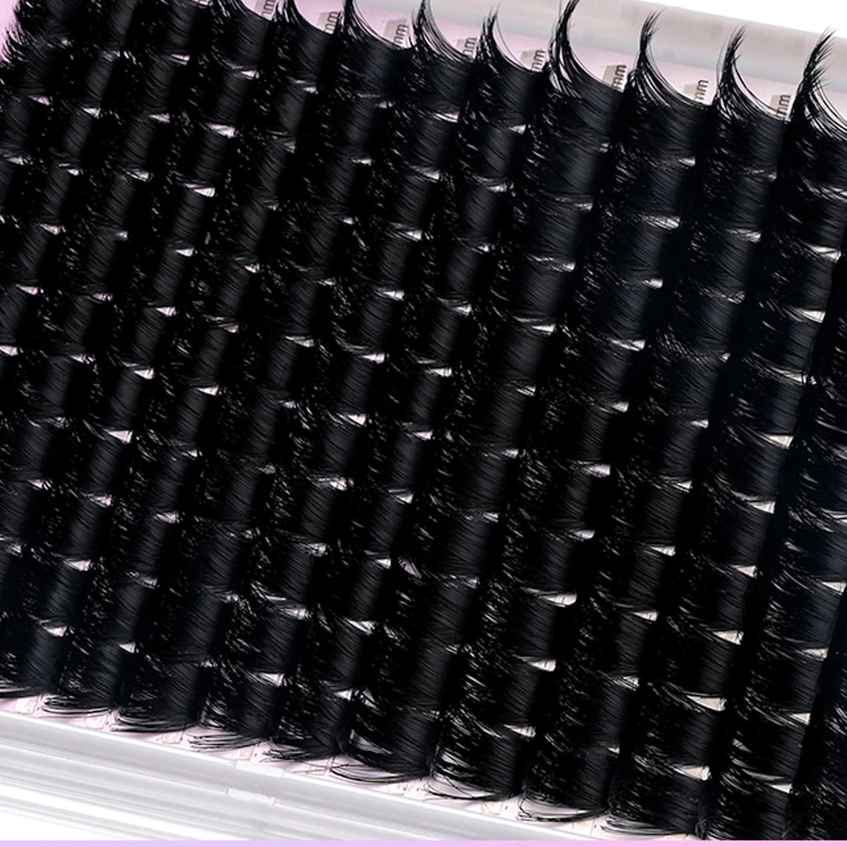 14 Rows of Natural Russian Curly Mink Eyelashes 100D-200D Natural Thick Eyelash Clusters D Personal Eyelashes DIY Eyelash Extens