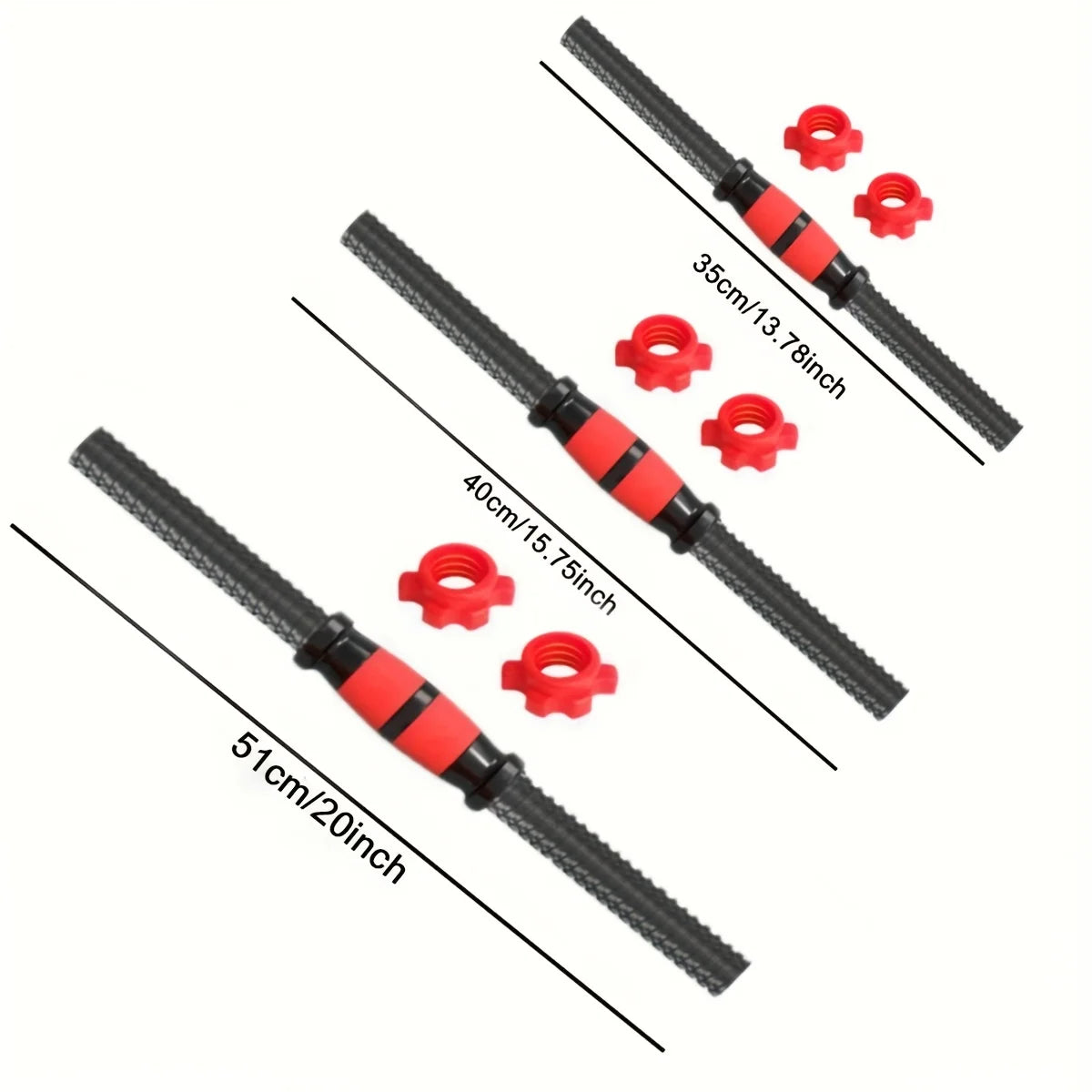 Dumbbell Rod Connectors Set,Universal Dumbbell Handle Fix, Excludes Weight Plates - Ideal for Gym Enthusiasts & Weightlifters