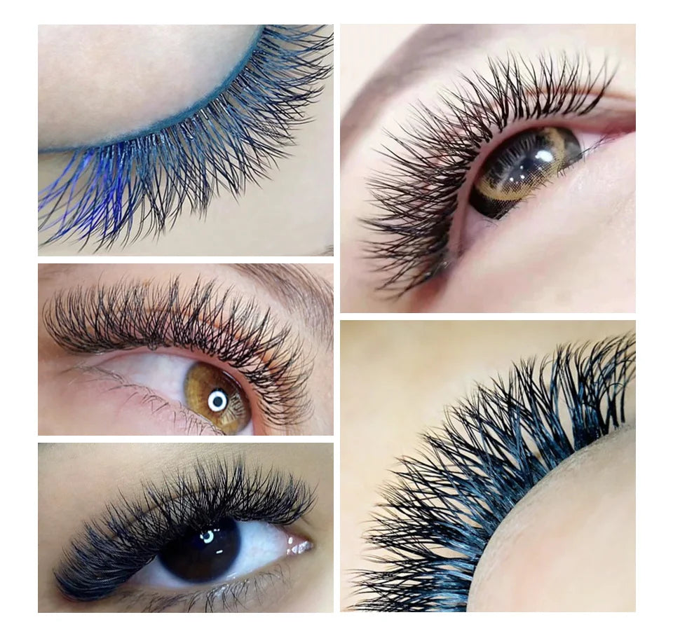 AGUUD Automatic Flowering 2D 3D 4D 5D W Shape Premade Fans Eyelash Extensions Natural Soft Individual Lashes Makeup Cilia