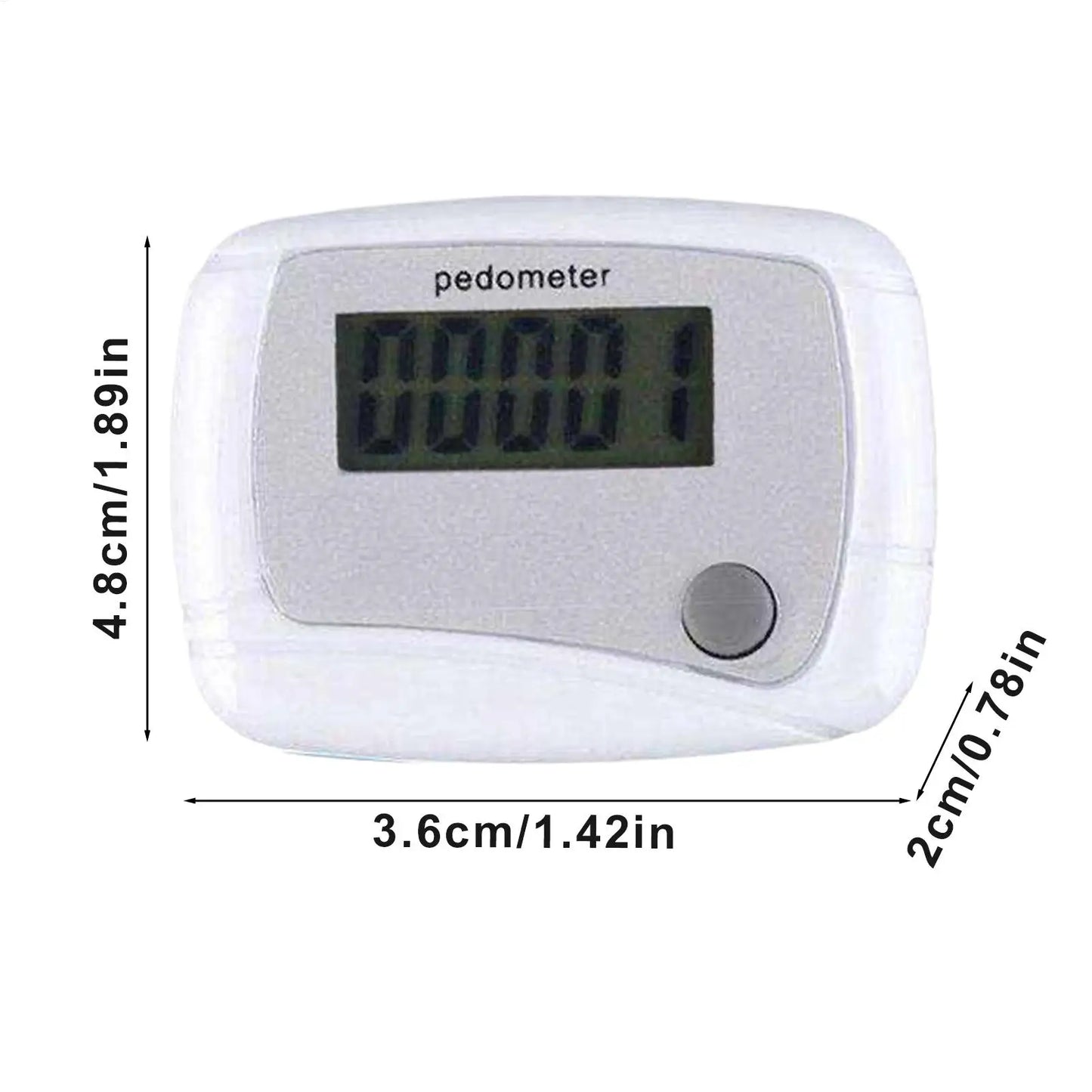 Digital LCD Pedometer with Clip Walking Running Step Counter Step Mini Step Meter for Outdoor Jogging Training Walking