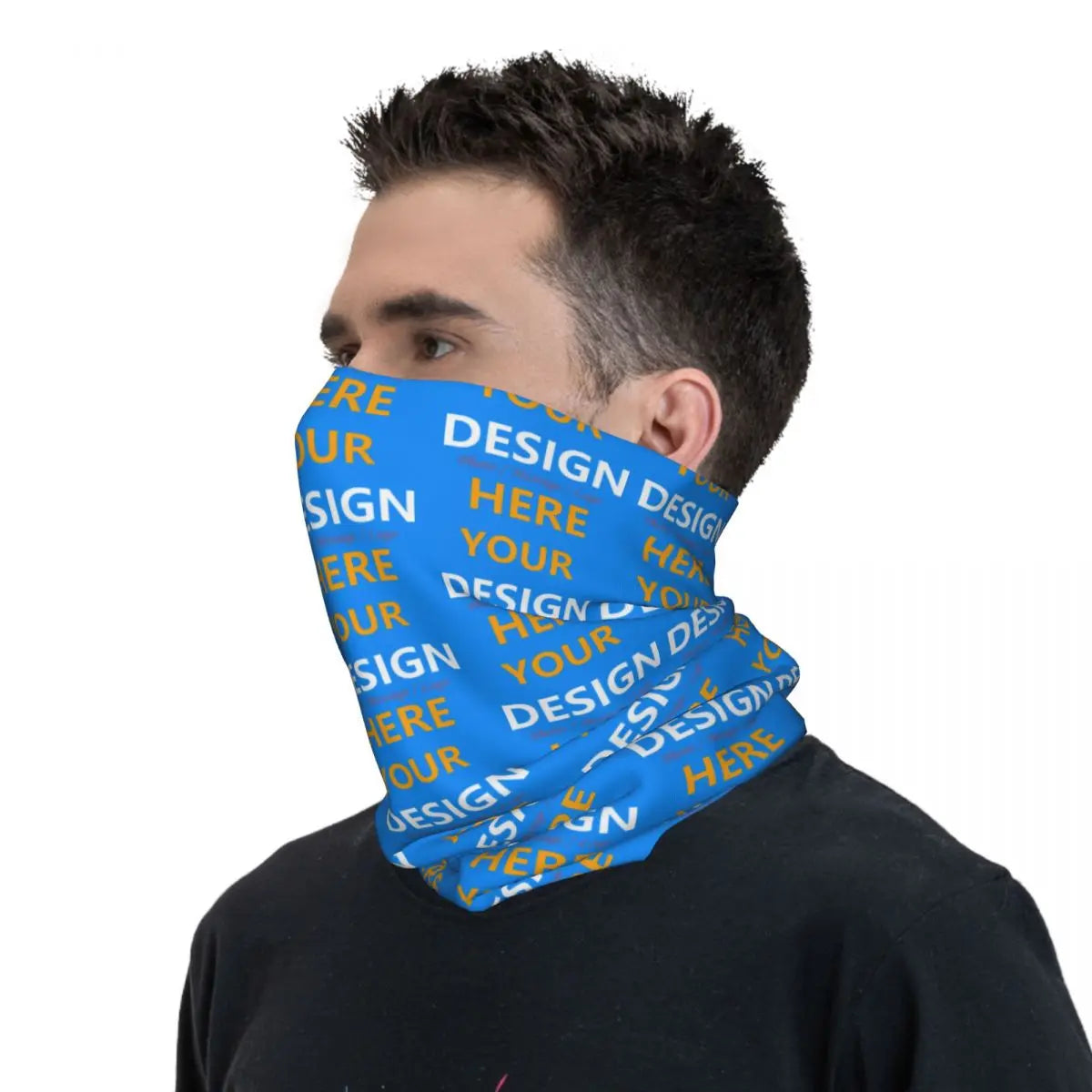 Custom Your Design Here Winter Headband Neck Warmer Ski Hunting Tube Scarf Personalized Customized Logo Face Bandana Gaiter