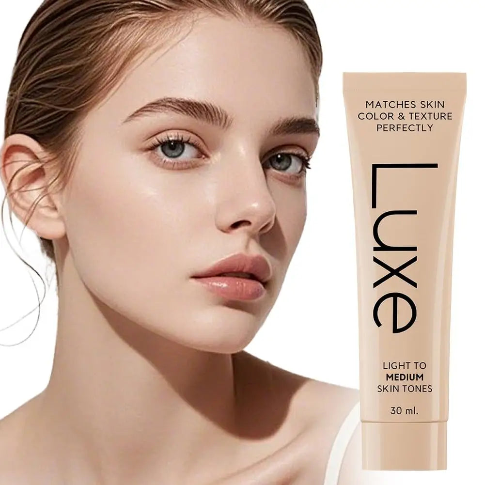 Luxe Color Change Waterproof Concealer Foundation, Full Coverage for Acne, Scars & Uneven Skin Tone, Long-Lasting Face Makeup