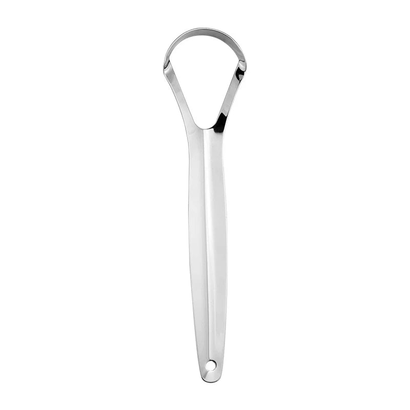 Adult Tongue Scraper Tongue Remover Halitosis Tongue Coating Oral Care Tongue Scraping Brush Stainless Steel Oral Cleaner Tools