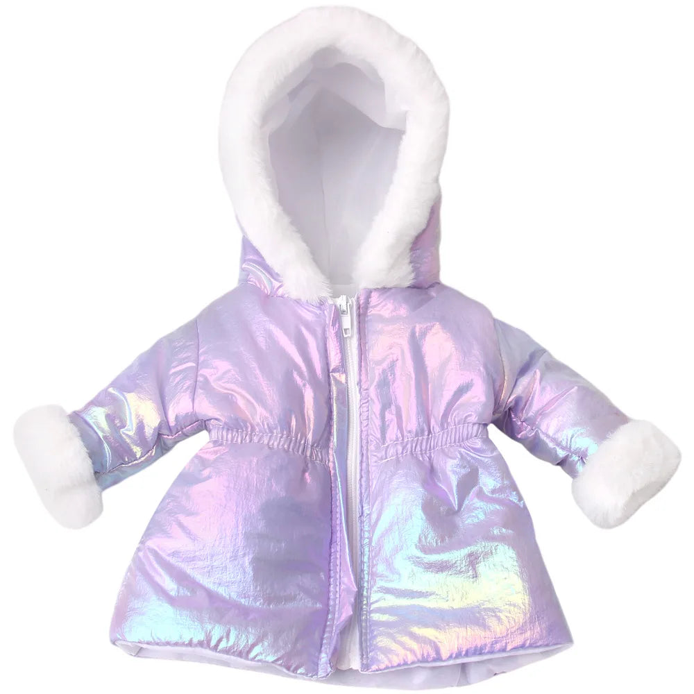 Winter Doll Clothing 43cm Newborn Doll down Jacket Suitable for 14-18 Inch Newborn Doll 1pc Coat Christmas Birthday Gift
