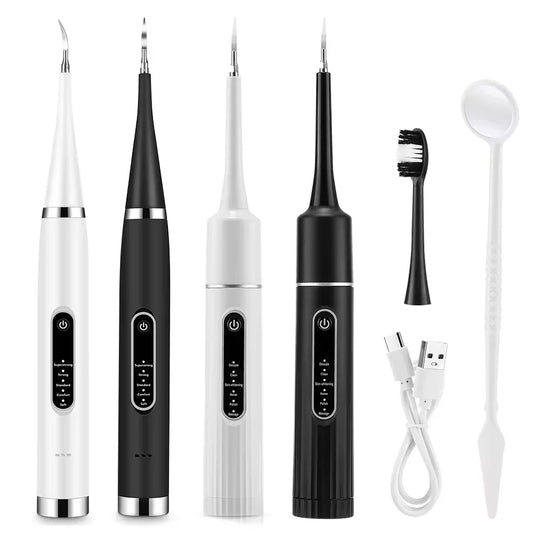 Sonic Electric Toothbrush Teeth Whitening Kit Tooth Whitener Calculus Plaque Tartar Remover Tools Cleaner Stain Oral Care