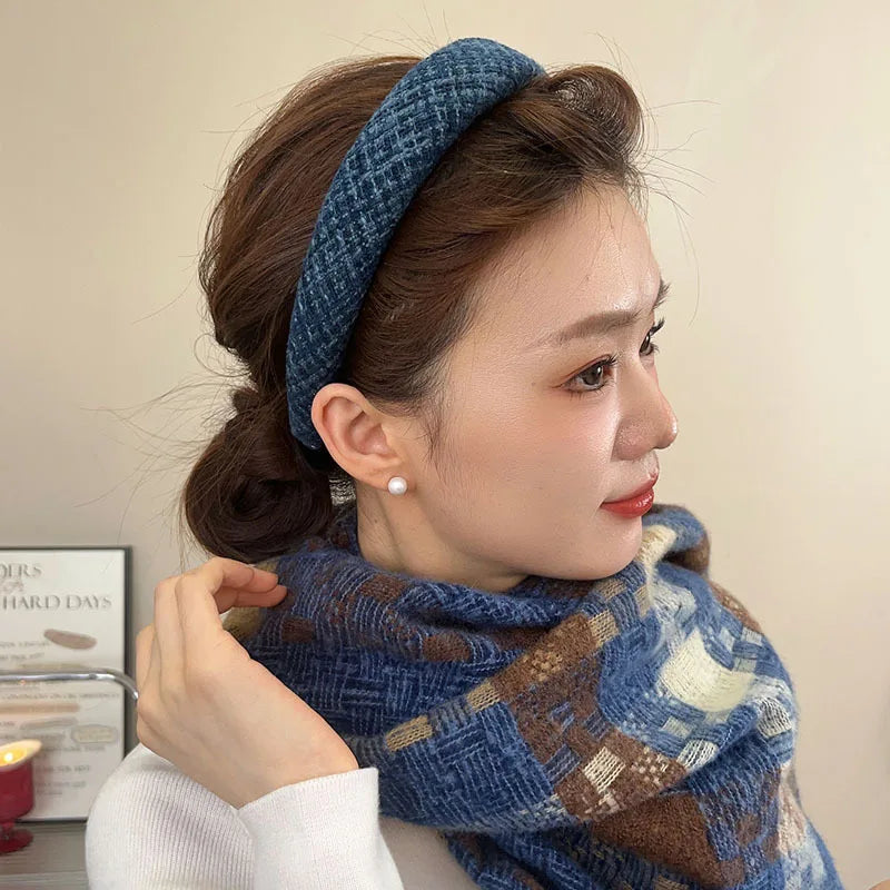2026 Winter Korean Fashion Hairbands Headband Women Girls Scrunchies Hair Head Hoop Band Accessories Headdress Headwear Ornament