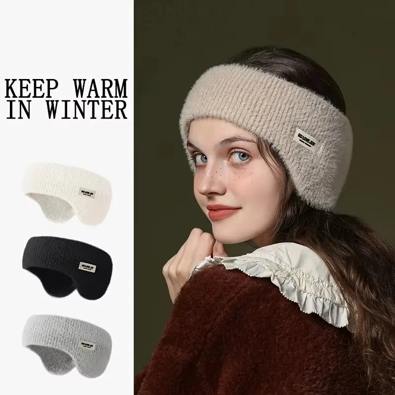 Winter Ear Warmer Earmuffs Headband Cute Hair Bands Outdoor Skiing Sport Thick Hairband For Women Men Headscarf Hair Accessories