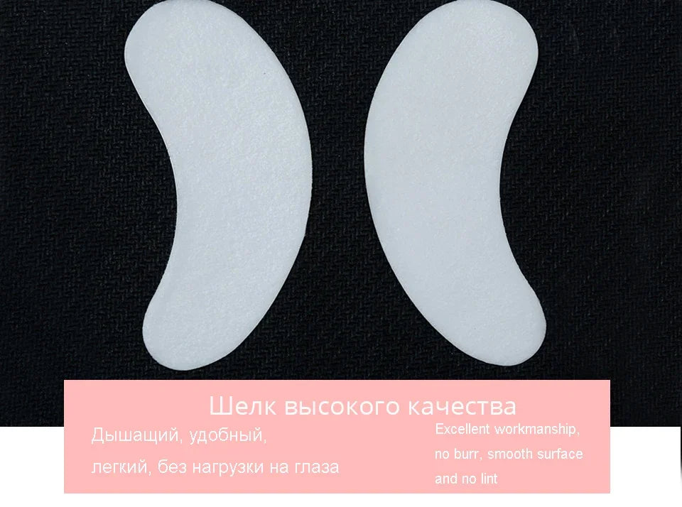 100pairs Eyelash Patches For Building Grafted Eyelash Pads Russian Packing Under Eyes Paper Stickers For Eyelash Extension