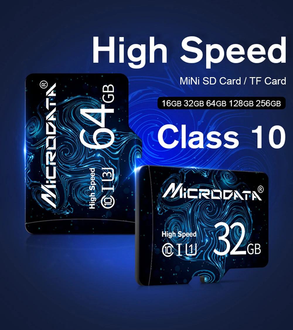 High Quality Memory Card Micro TF SD Card 128GB Class 10 TF Card 64GB 32GB 16GB 4GB 8GB External Pen Drive Flash Memory Disk