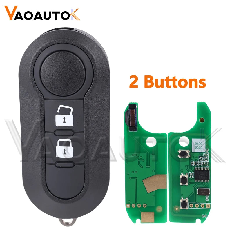 Remote Key ID46 433MHz For Fiat 500 MPV Punto Bravo Ducato Doblo Qubo Grande For Citroen Jumper For Peugeot Boxer Flip Key Fob