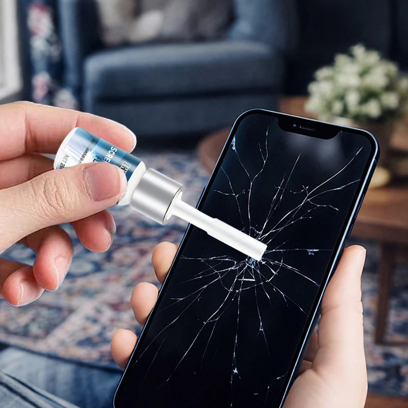 Mobile Phone Glass Repair Liquid (Specialized for Cracked Screens) - Instantly Rejuvenates the Screen, Comes with a Tool Kit