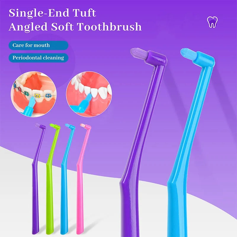 Soft Hair Implant Interdental Brush Single-Beam Soft Teeth Cleaning Toothbrush Oral Care Tool Small Head