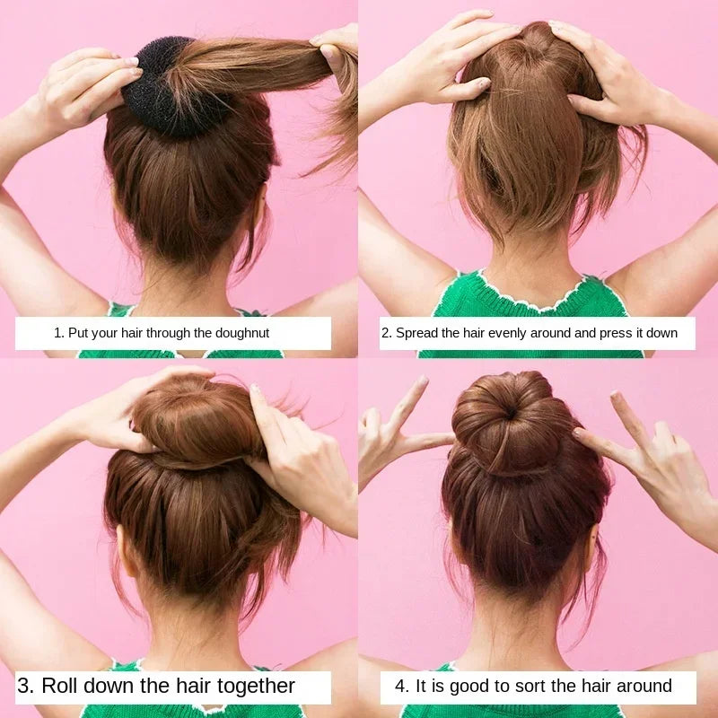 Magic Hair Bun Maker Donut Foam Sponge Easy Big Ring Hair Styling Tools Products Hairstyle Women Girls Hair Accessories