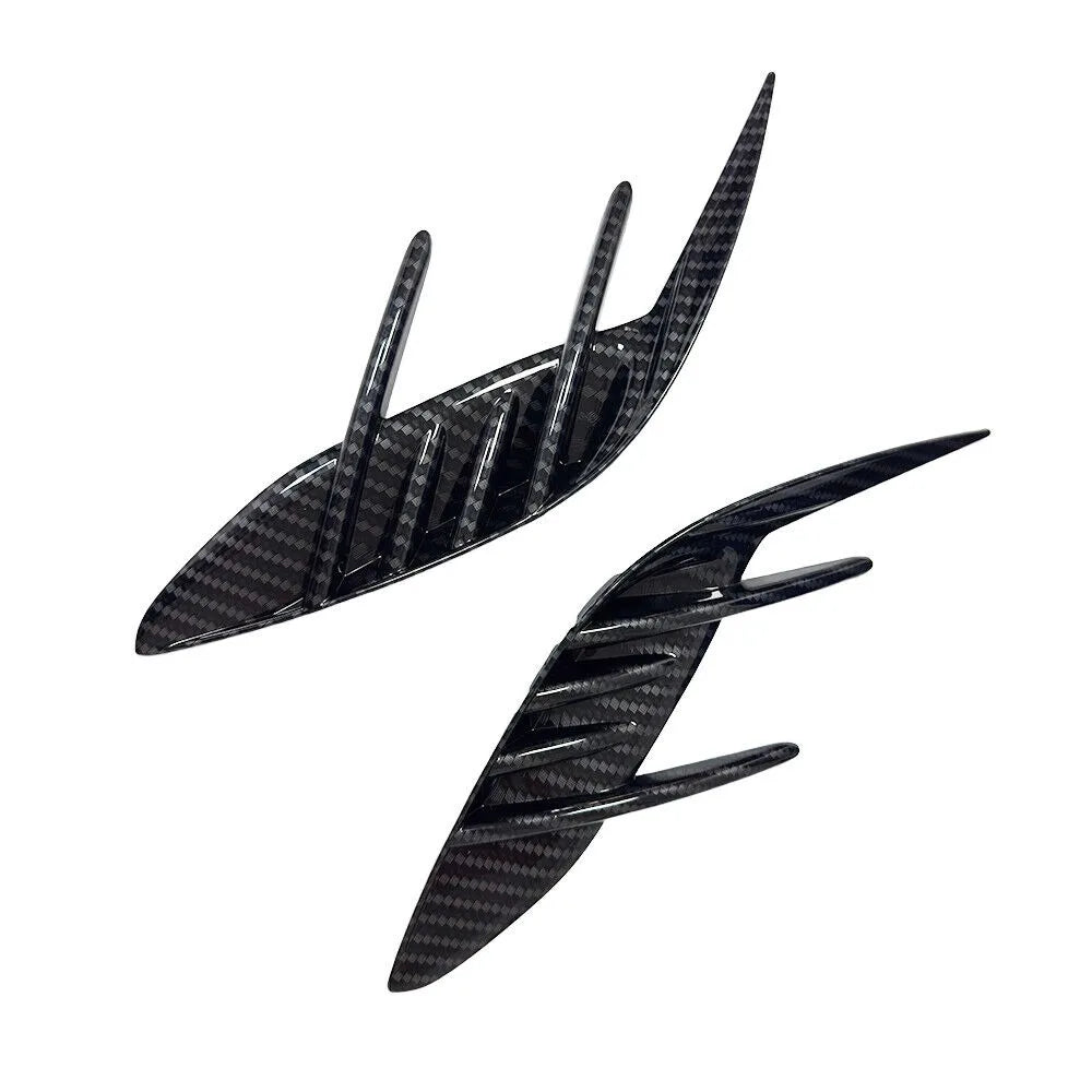 2PCS For KIA Stinger 2018-2023 Car Front Rear Bumper Spoiler Fender Side Vent Cover Canard Splitter Trim Auto Accessories