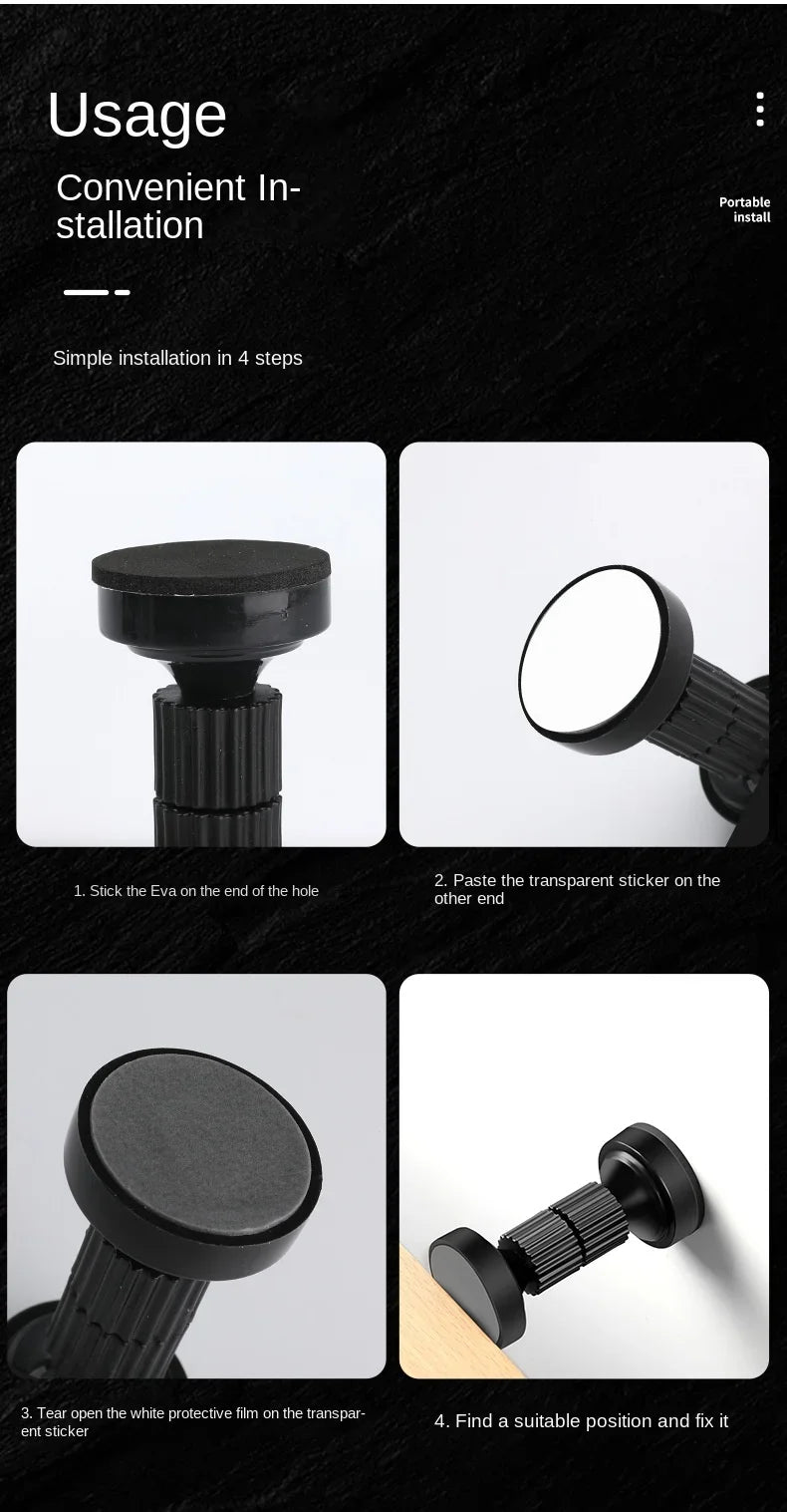 New Design Prevent loosening Adjustable Threaded Headboard Stoppers Bed Frame Anti-Shake Fixer