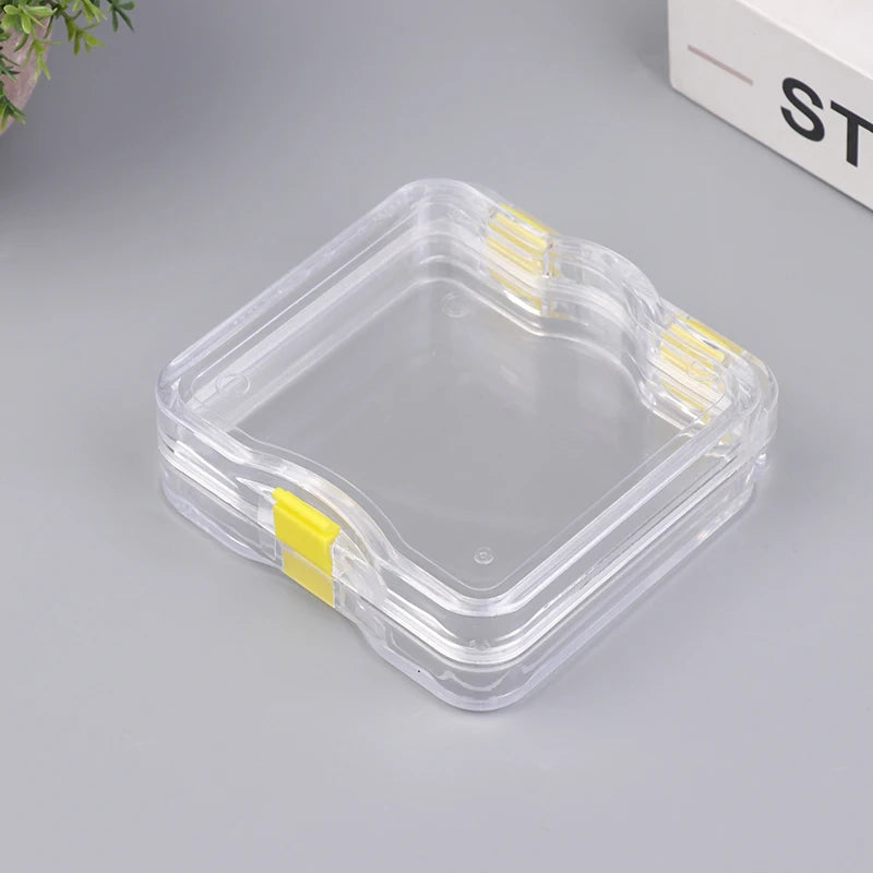 1 Pcs Plastic Dental Lab Box With Film Dentist False Tooth Case Box With Membrane Storage Boxes Denture Teeth Container Case