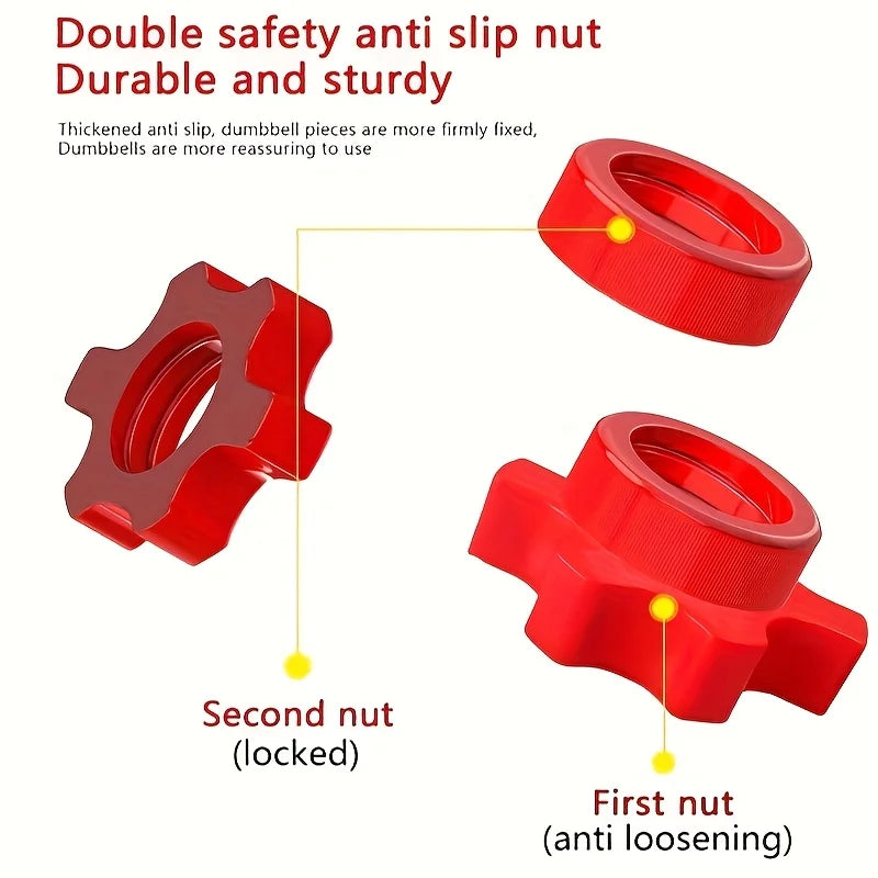 Dumbbell Rod Connectors Set,Universal Dumbbell Handle Fix, Excludes Weight Plates - Ideal for Gym Enthusiasts & Weightlifters