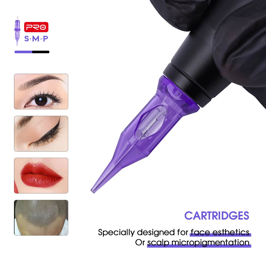 Mast PRO SMP Tattoo Cartridge Needles PMU Art Makeup Needle 1RL 3RL Round Liner Permanent Makeup for Eyeliner Lip Tattoo Supply