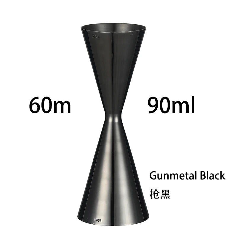 Integrated-Style Jigger Double Cocktail Jigger Bar Measure with Etched Pattern Bar Tools