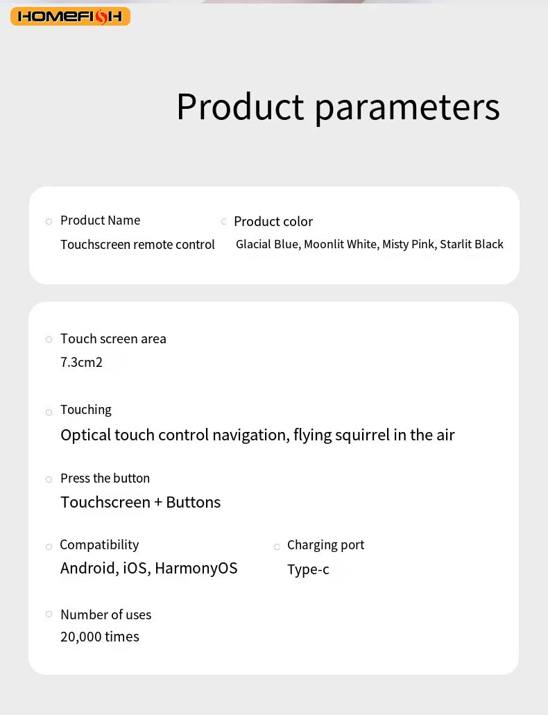 Mouse Ring Remote Control with Touchpad,Smart Automatic Screen Clicker Device，Continuous Clicker，Scrolling Ring Remote Control S