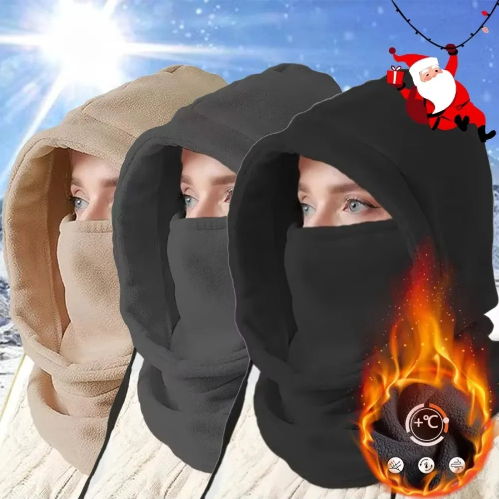 Winter Balaclava Face Mask Windproof Thermal Hooded Scarf for Skiing Cycling Fishing Cold Weather Sports Gear Christmas Gift