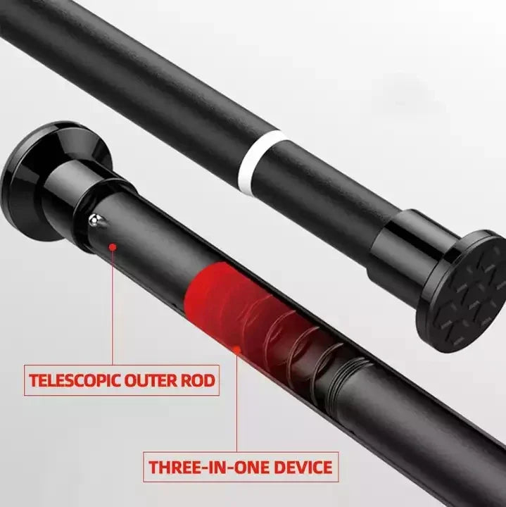 Extendable Telescopic Curtain Rod Rail Wardrobe Closet Clothes Towel Hanging Pole Bathroom Shower Clothes Hanger Towel Bar