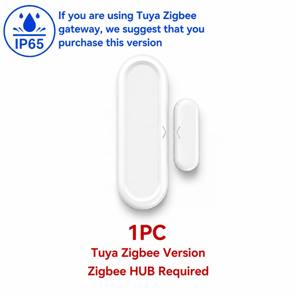 Zigbee 3.0 Door Window Sensor Zigbee Gateway Required Smart Home Work with Alexa ZHA Zigbee2mqtt